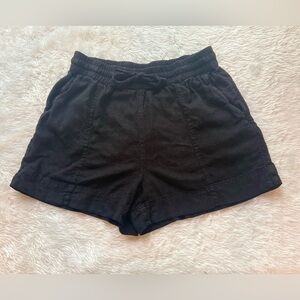 Women’s Black Linen Shorts Size L